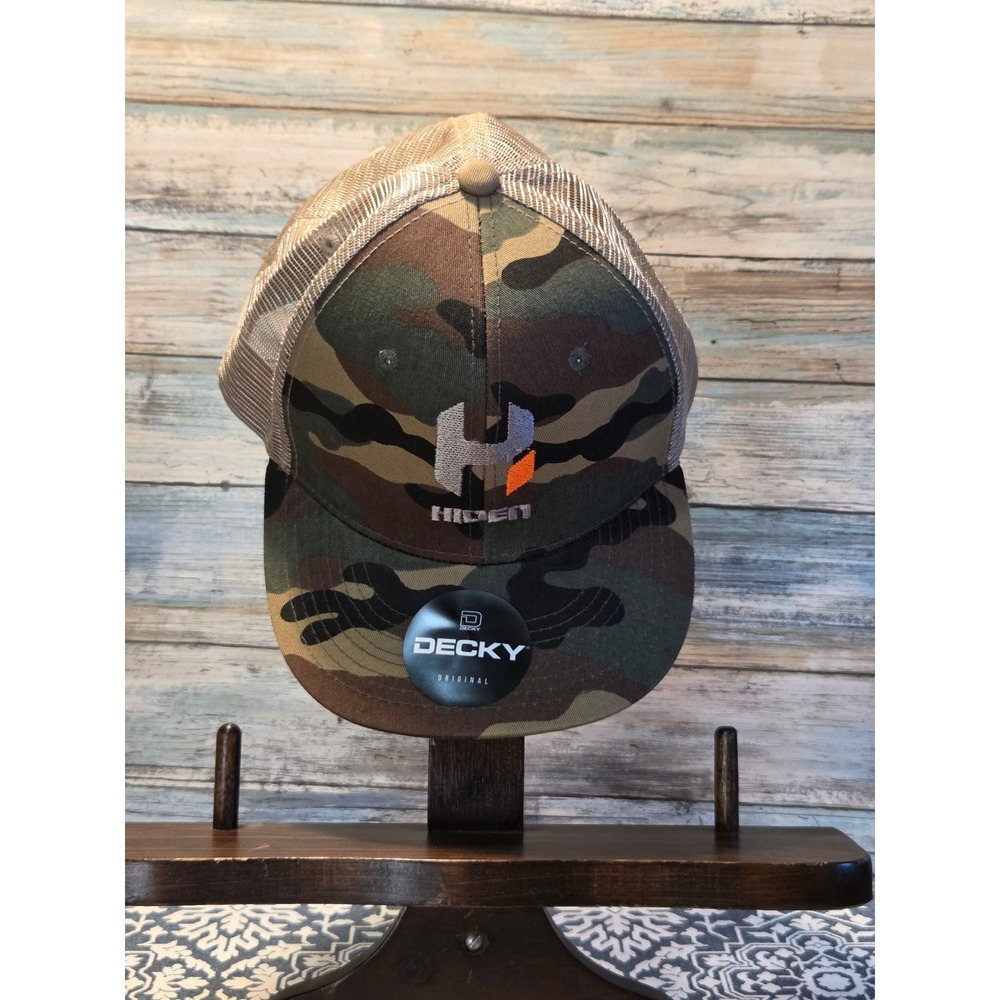 DECKY Hiden Camo Trucker Hat Mesh Back adjustable‎ strap